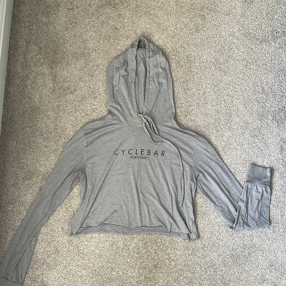 CycleBar lightweight cropped hoodie
